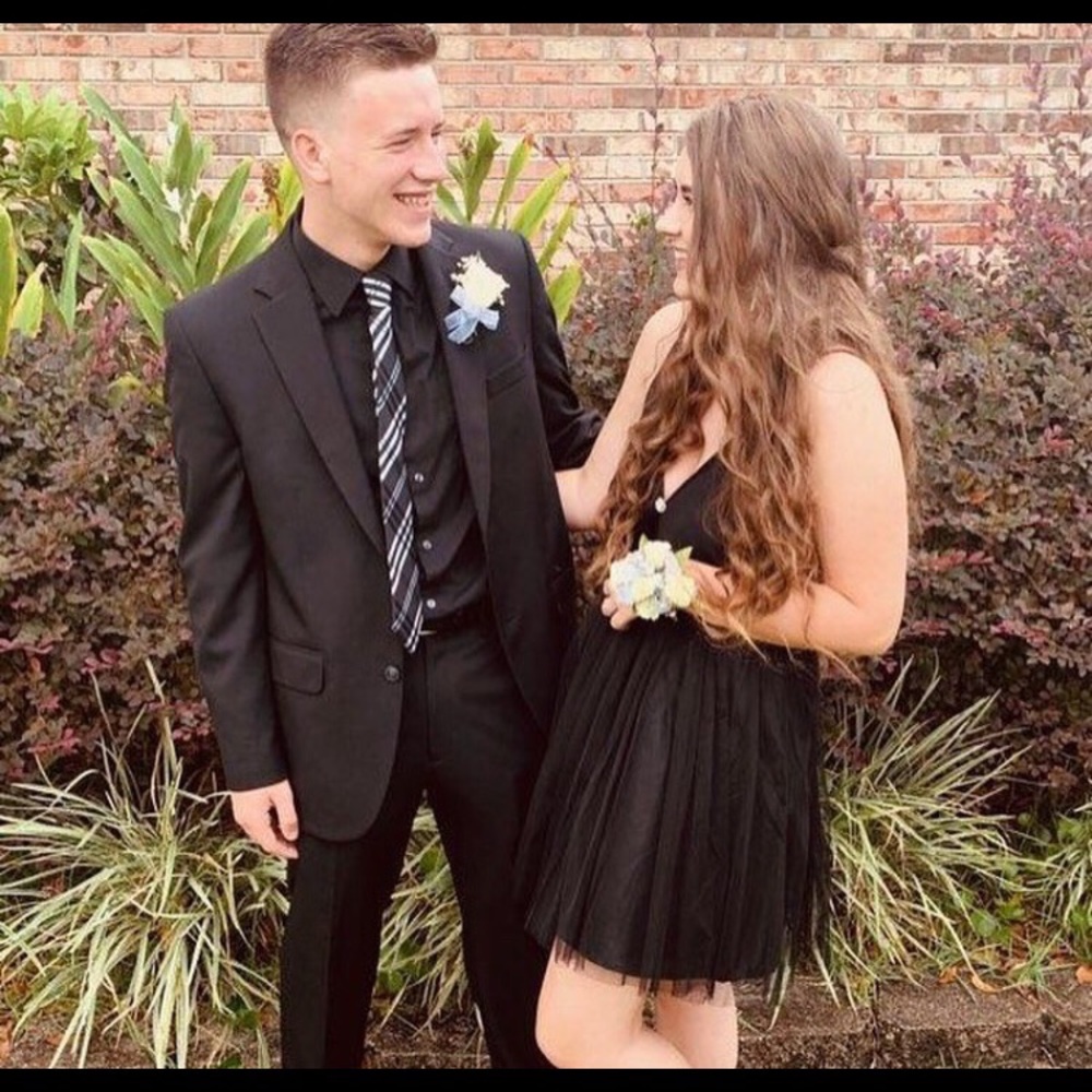 Black tulle homecoming dress, WORN ONCE!